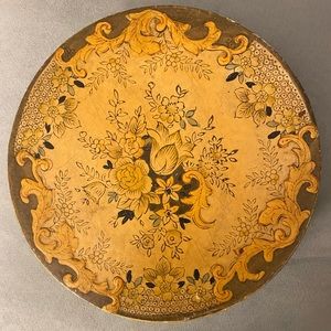 Vintage Paper Mache Round Box